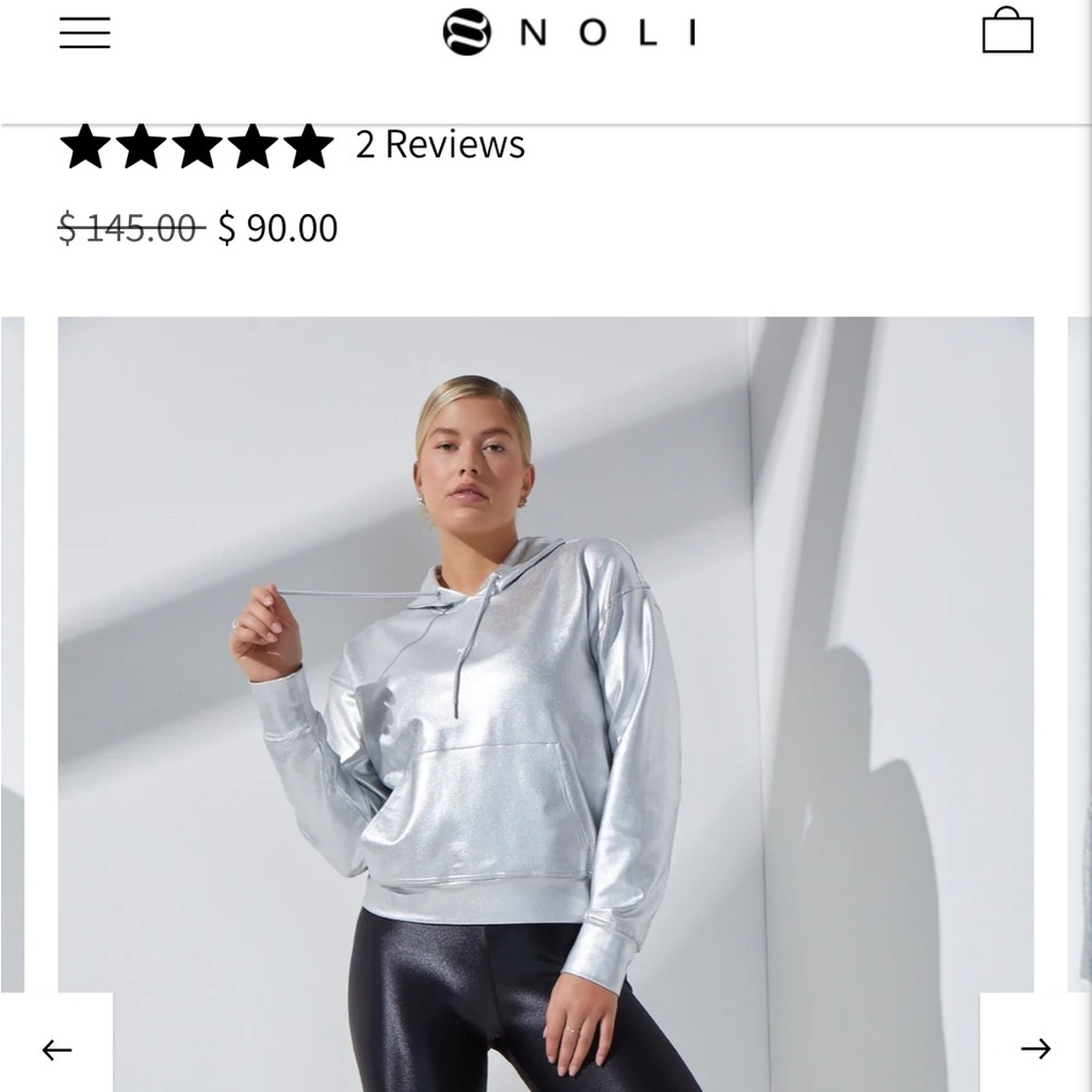 Noli Yoga chrome hoodie
